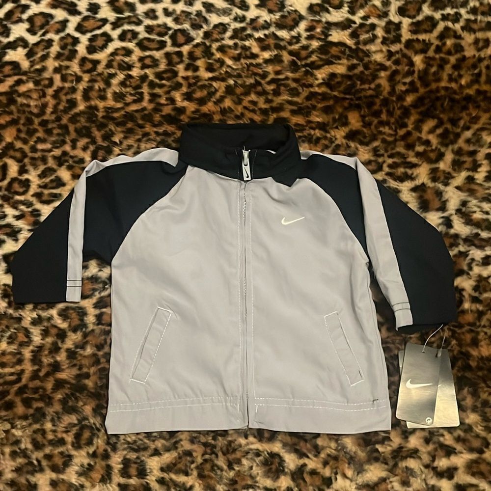 Y2K Nike Baby Gray Blue Nike Jacket New